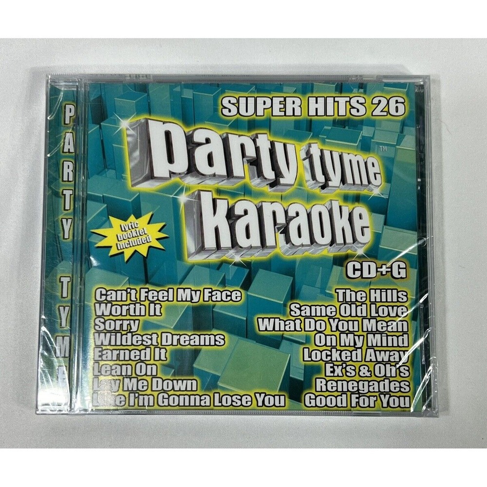 Party Tyme Karaoke Super Hits 26 CD+G Taylor Swift Justin Bieber The Weeknd 2016